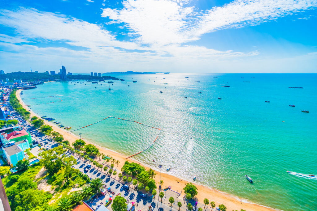 Pattaya city and bay